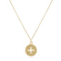 16" necklace signature cross disc necklace