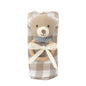 Swaddle And Rattle Set Bear