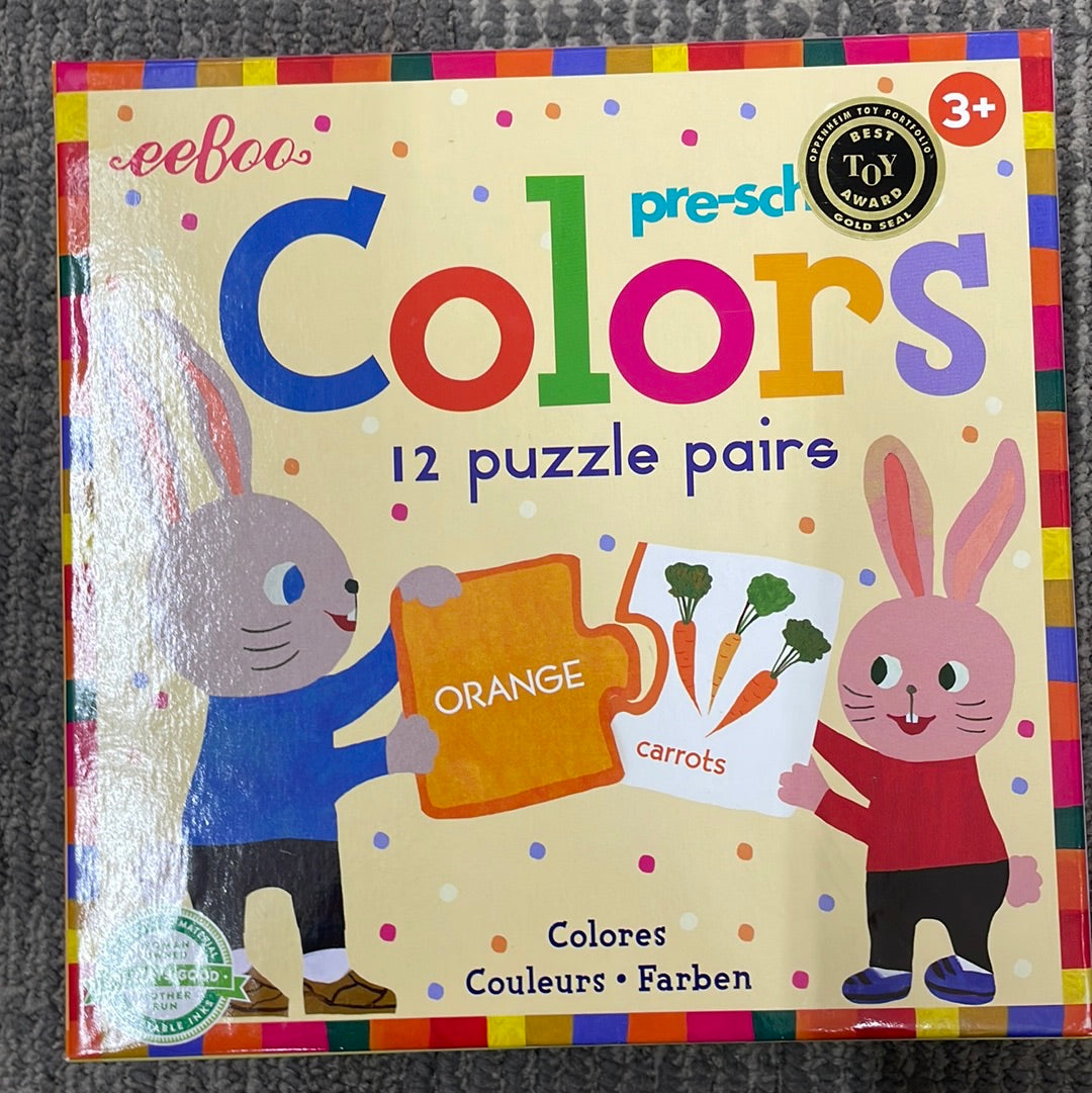 eeBoo Preschool Puzzle Pairs